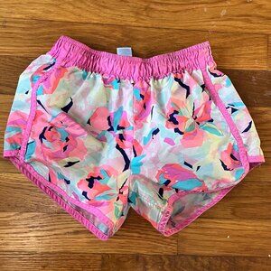 OshKosh Swim Beach Bathing Shorts Quick Dry Floral Girls Size 7
